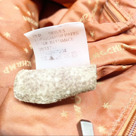 Longchamp | Cosmos Brown Pebbled Leather Hobo/Bucket Bag - Picture 12 of 16